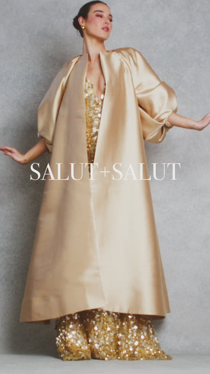 Darling Long Coat - Gold